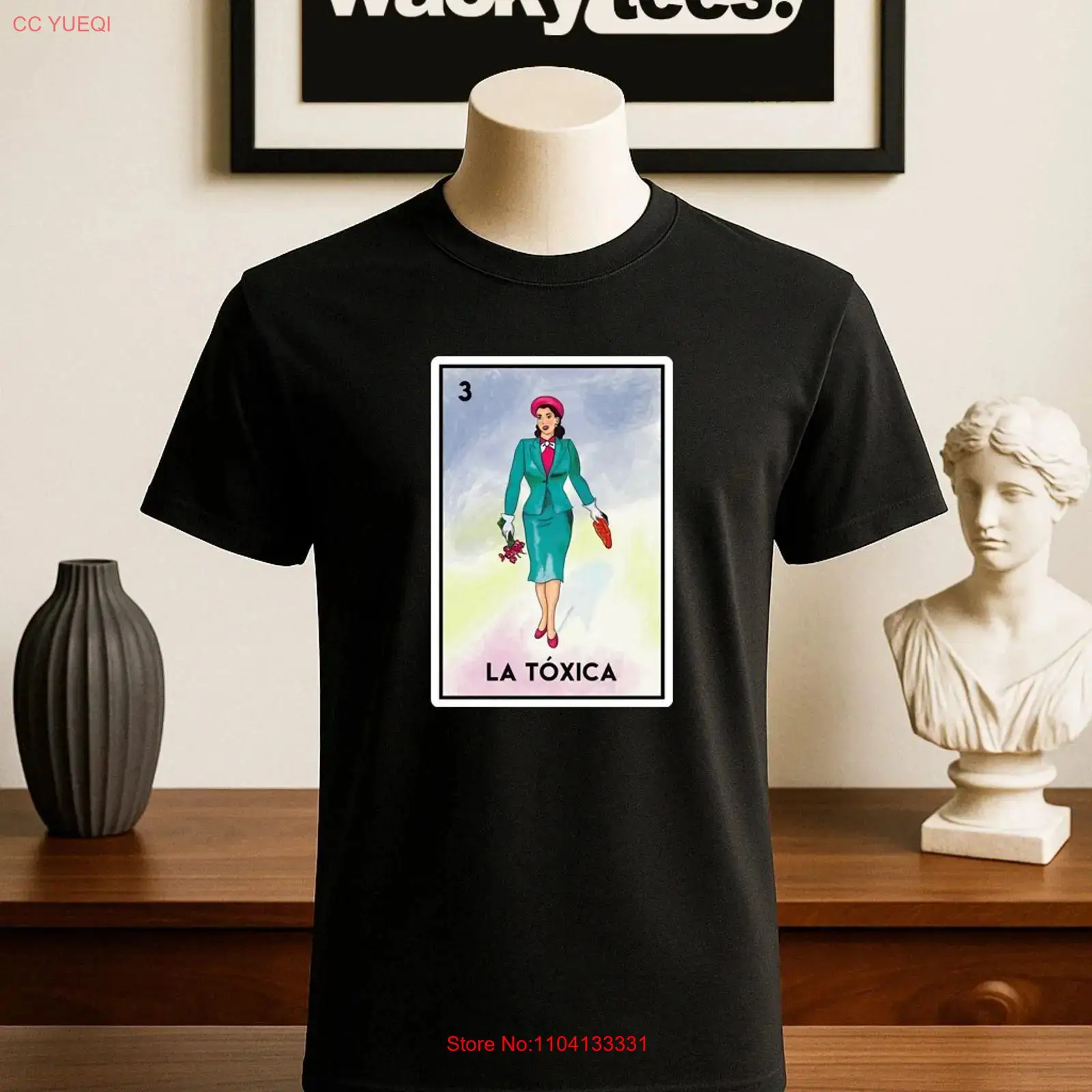 Vintage Fashion La - Футболка La Toxica Dama Loteria The